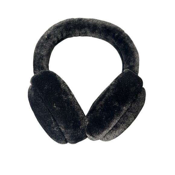 Winter Black Faux Fur Ear Muffs - Picture 1 of 5
